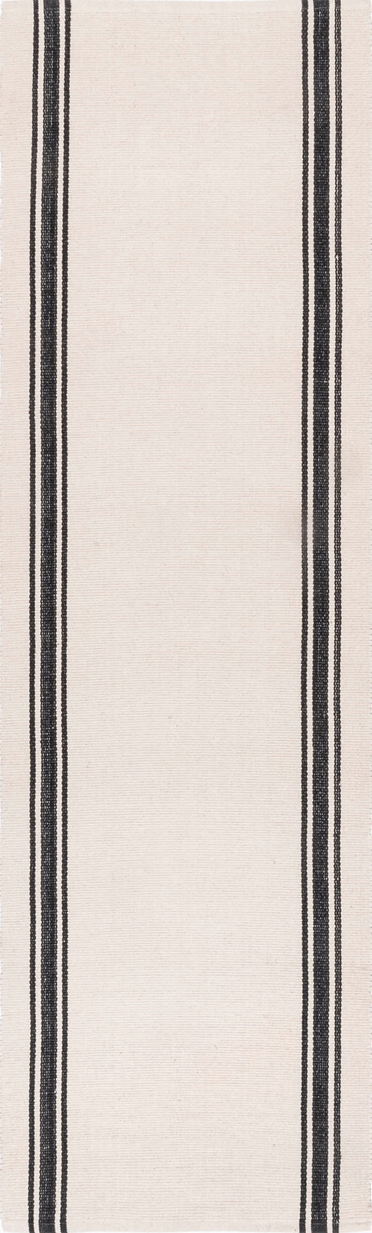 Sally Cotton Bordered Rug | Ivory