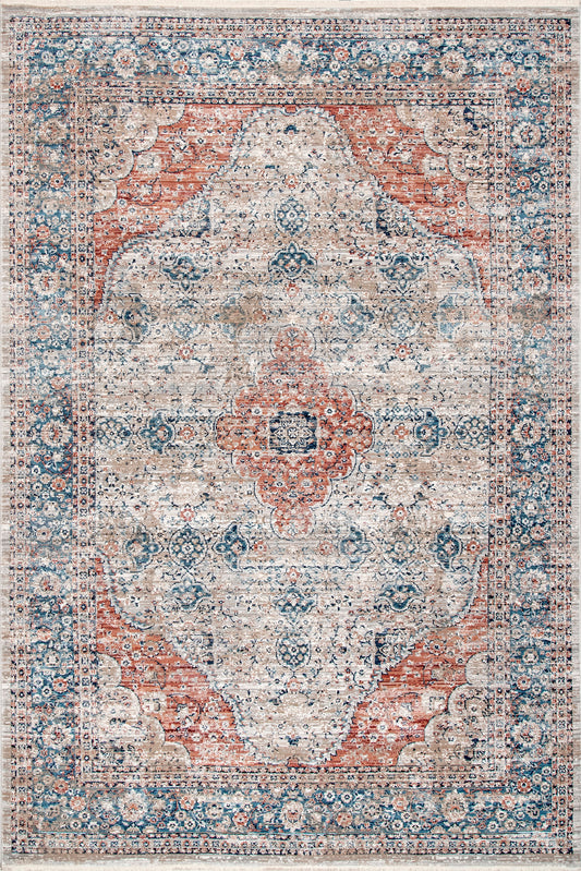 Herati Medallion Rug | Beige