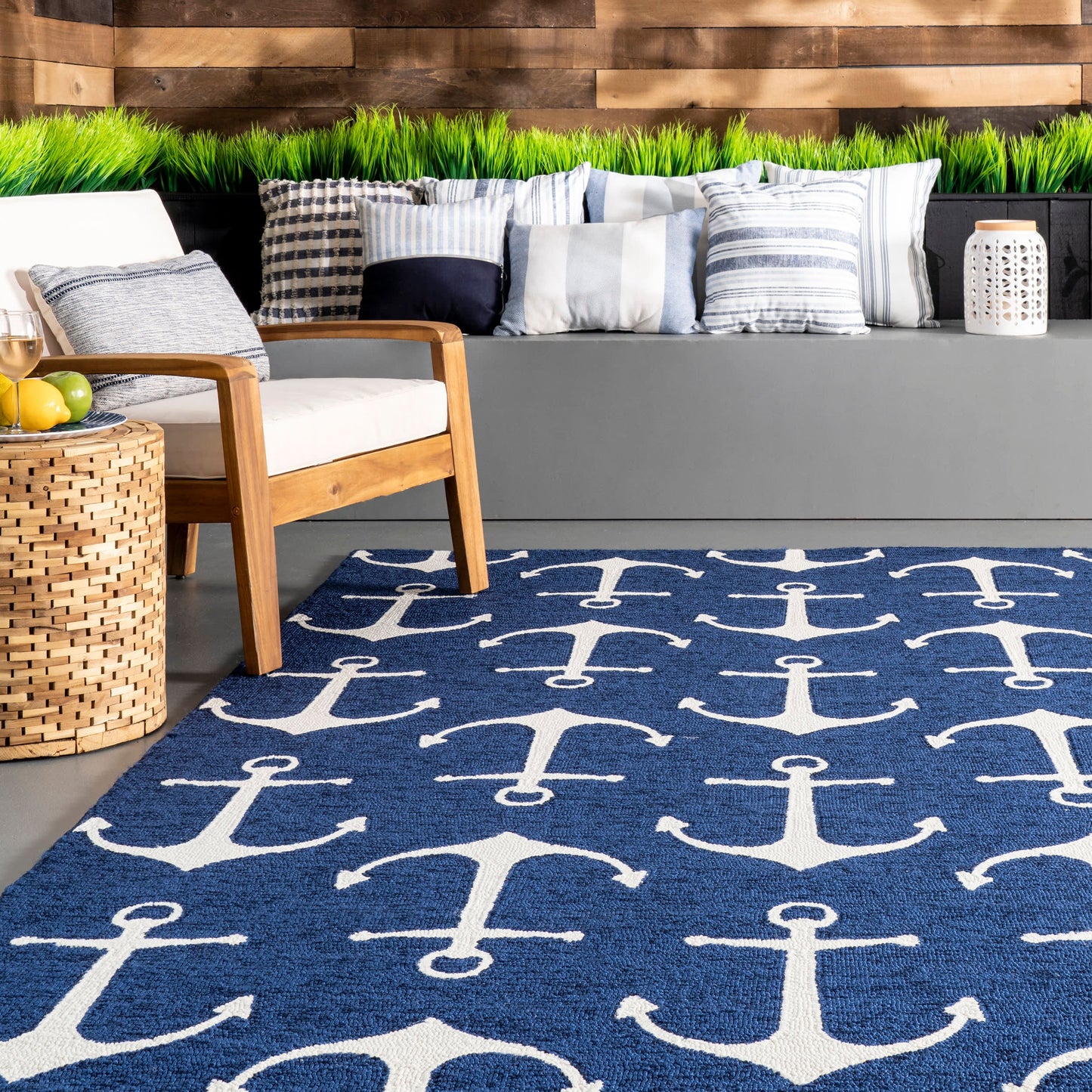 Anchors Indoor/Outdoor Rug | Navy