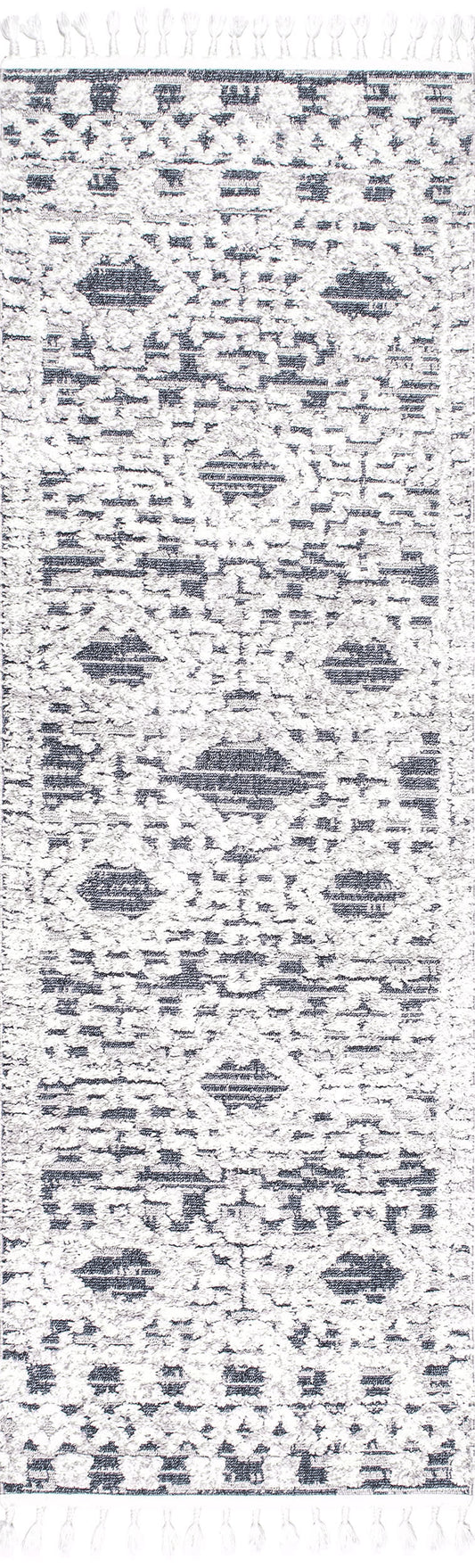 Frida Textured Moroccan Rug | Grey