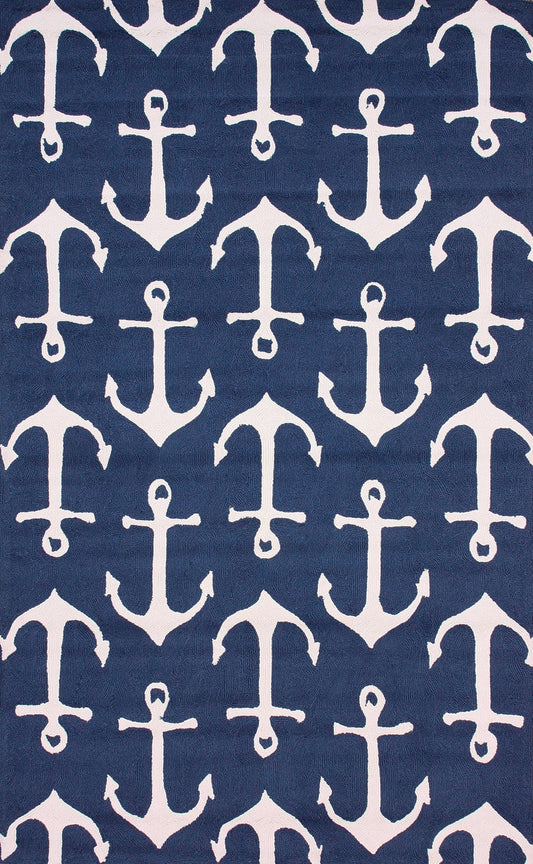 Anchors Indoor/Outdoor Rug | Navy