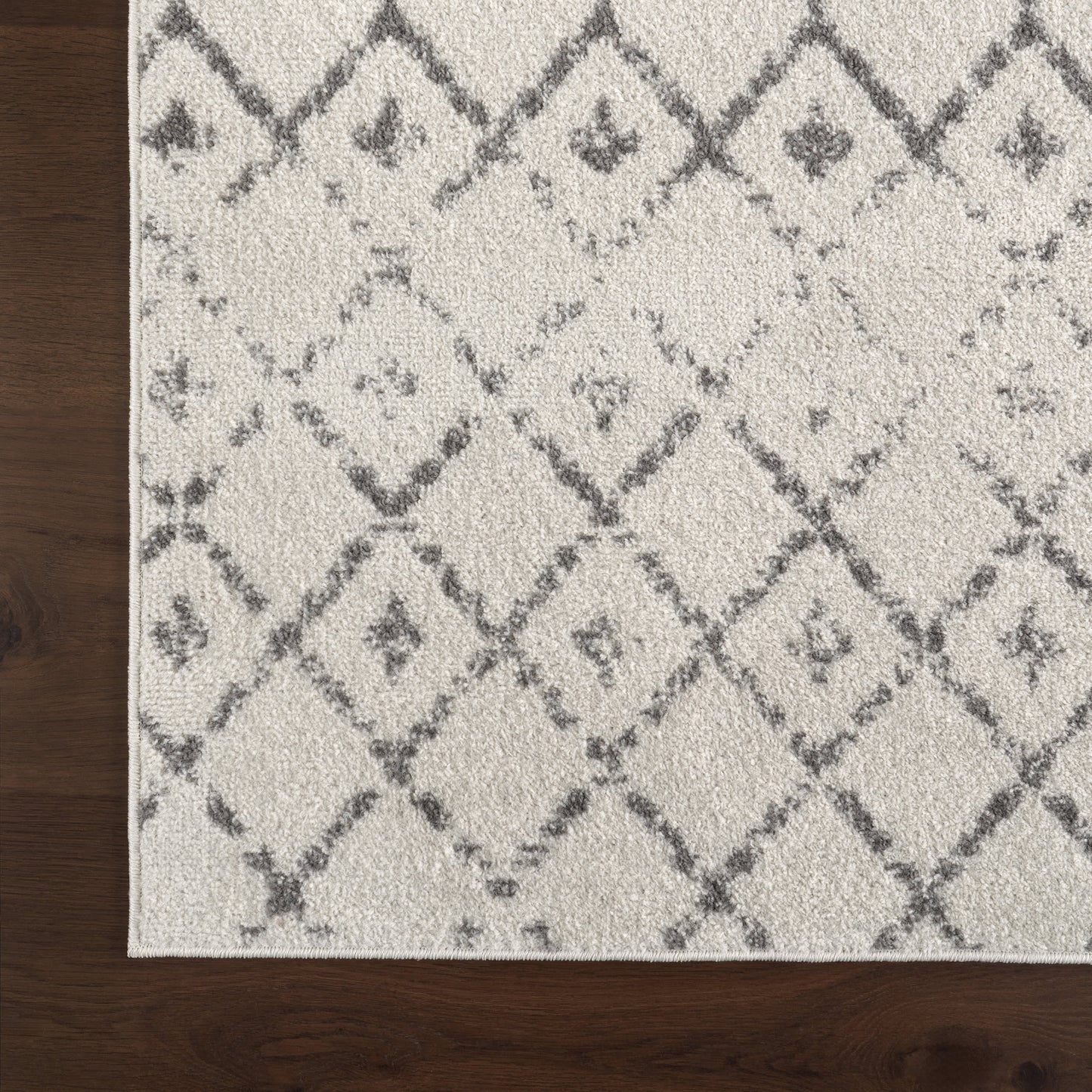 Moroccan Trellis Rug | Grey