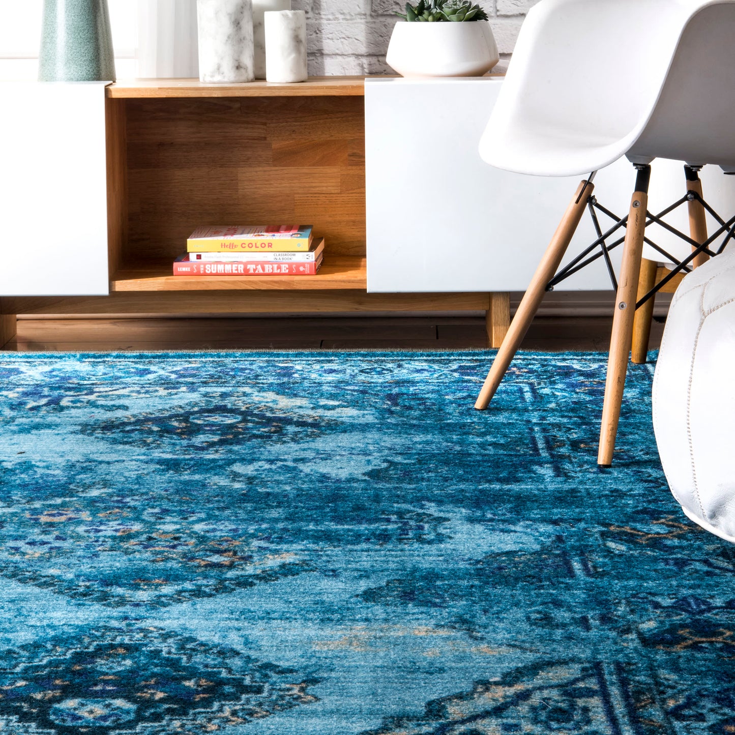 Dyed Diamonds Rug | Blue