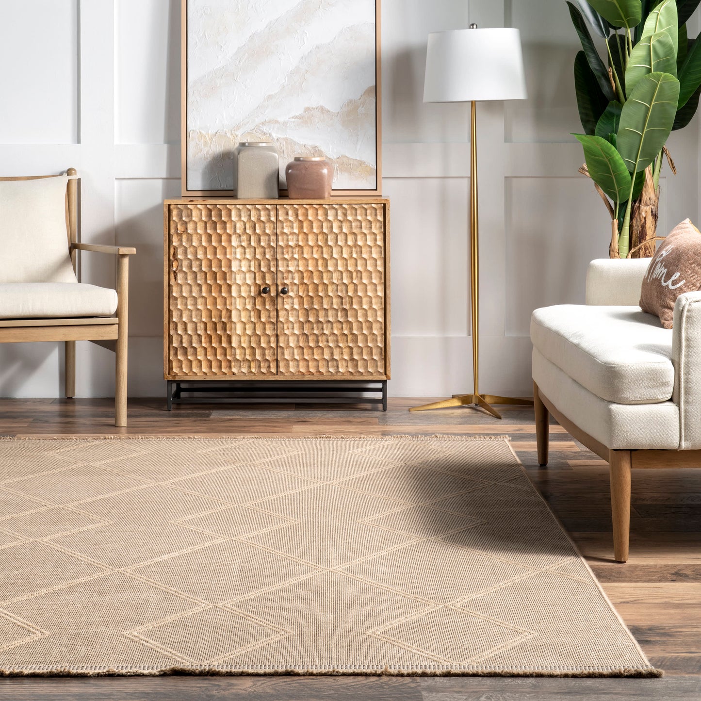 Ashly Trellis Rug | Natural