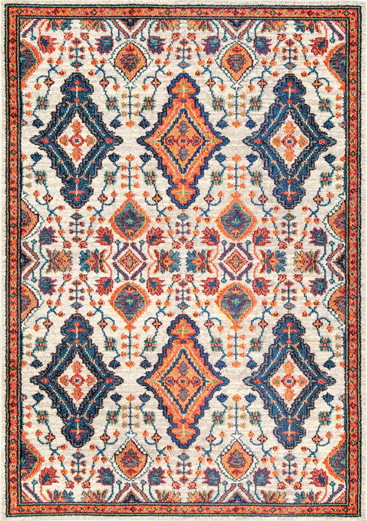 Diamond Drops Rug | Orange